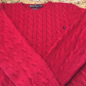 Polo Cable Knit Sweater